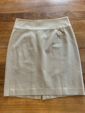 Banana Republic Beige Pencil Skirt